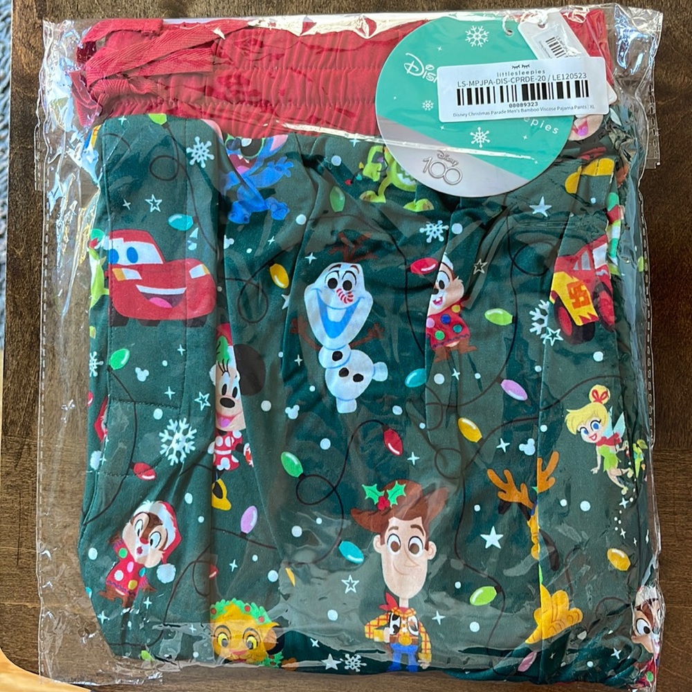 Little Sleepies Disney Christmas Party Mens Pajama Pants